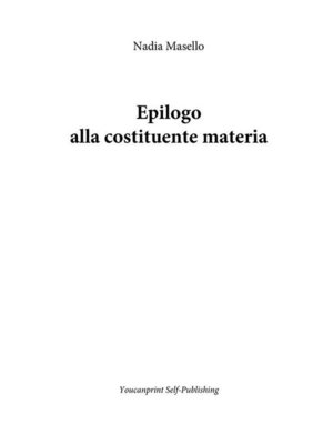 cover image of Epilogo alla costituente materia